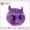 Cute EMOJI plush custom Round pillow cushion