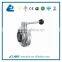 Sanitary Welded Type Butterfly Valve