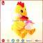 New design hot sale yellow stuffed chicken with an egg