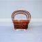 Handicraft wicker plastic gift basket beach baskets