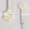 2015 New Rubber handle nylon plastic food tong,snowflake shape kitchen tong