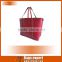 New arrival hot sale red PU Shopping bags for Lady 2016,PU for main body and handle