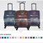 2016 Korean style functional eva trolley case luggage bags with leather for gift