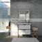 Chinese factory luxury bathroom vanities with soild wood legs