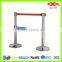 Stainless steel queue barrier system silver queue stand