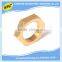 China manufacturer customized brass threaded hexagon bolt