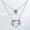 Silver Jewelry Star Harvest Pendants Necklace With Zircon