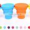 8*9.5cm Foldable Silicone Cup Silicone Coffee Cup