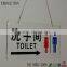 hang high transparent custom acrylic sign holder