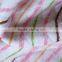 Brushed striped cotton flannel quilted tpu laminated fabric for baby urine mat