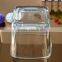 Wholesale high quality square glass candle jar
