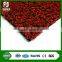 Top quality waterproof sports use red tone artificial grass tiles for golf flooring