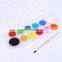 High Quality 12pcs Solid Powder Water Color Cake Airbrush Paint for Kids,tempera Kids Paint Powder Watercolor in Plastic Box
