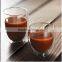 250ml /350ML/450ML Hand-made Double Wall Glass Coffee Mug Tea Cups Thermal Espresso glasses, borosilicate glass cup.