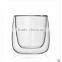 Hand Made Borosilicate Glass Tea Cup Double Wall Glass Cup in Stock,small Order Can be Accept