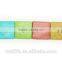 Fancy 2 Holes Square Painting Pink, Green, Blue, Yellow Coconut Shell Button