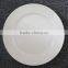 Wholesale 12 Inch Pure Ivory Creamy White Porcelain Charger Plate Dish On Sale