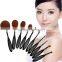 2016 Factory Offer WholeSale OEM New Fashion Girls Tops 10 Oval Make up brush Set Cosmetic Toothbrush Makeup Brush