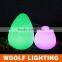 Plastic rechargeable 16 colors RGB waterproof LED peach light