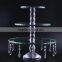 Wedding crystal cake stand for wedding decoration with hanging crystal chains