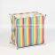 Household Rolling Triple Sorter Laundry Hamper with Black Polyester Bags, Satin Silver Frame