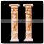 House pillars designs Greek style natural marble pillars with statues