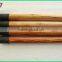 painted wooden poles with long plastic cap and greece thread