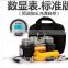 Compact 12V Tire Air Compressor Set, Portable Inflator Pump with LED Light Two Connection Options (Lighter Plug