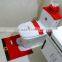 New Best Christmas Santa toilet cover set Lavatory Christmas decoration