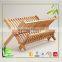 China wholesale custom bamboo adjustable dish rack