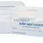 Flushable hygienic toilet seat cover, disposable tissue paper toilet seat covers