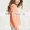 Womens Plain Pullover Hoodies Plain Purple Orange Hoodie Long Sleeve Cropped Sweatshirt Hoodies With Dropped Shoulders