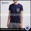 MGOO New Model 60% Cotton 40% Polyester Cuffed Sleeve Men's T-shirt In Different Color Pocket