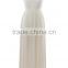 wholesale fancy Spaghetti Straps invisible zipper chiffon one piece white dresses for women