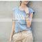 Wholesale OEM Blank T Shirt High Quality Sleeveless Cotton Women T Shirt Printing