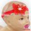 Toddler Hair Accessories Baby Girl Knit Lace Flower Plain Red Butterfly Wedding Newborn Headband