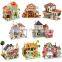 DIY Wood Assembling Toys Wooden Model Of Three-dimensional 3D Puzzle Educational Toys for Children Castle Model Jigsaw Puzzle