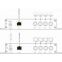 4CH cvi media fiber converter for coaxial and ip camera hybrid application