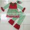 100% cotton children clothing set stripe outfit for girls