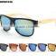 High Quality Cheap Bamboo Sunglasses PC Frame AC Smoke Lenses Sunglasses WPB1036