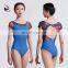 117141041 High Quality Dance Leotard Printing Half Sleeve Ballet Leotards