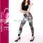 naked sexy girl womens workout floral pattern print fitness leggings stretch pants