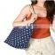 Ladies Summer Holiday Tote Shopping Reuseable Polka Dot Cotton Bag