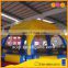 Commercial use inflatable pool with tent