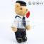 Custom uniform plush teddy bear stuffed police officer bear toys with hat and suit wholesale