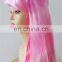 Styler Brand 2017 fashion pink wig wholesale halloween party women synthetic hair wig