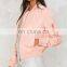  Wholesale 2016 Fashion Tops for Women Pink Bomber Jackets Female Outdoor Clothing