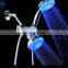 Round shape LED color changing 3-way 2 in 1 shower combo