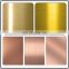 Hairline finish golden color 410 grade golden stainless steel sheet