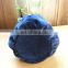 high quality blue round bottom velvet pouch for jewelry